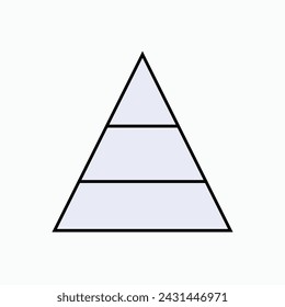 Social Status .Triangular, Social Status Icon. Strata, Society Grade Symbol - Vector. 