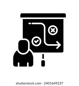 icono de estrategia social. icono de glifo vectorial para tu sitio web, móvil, presentación y diseño de logotipo.