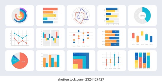 Social studies results infographic chart design template set. Visual data presentation. Editable bar graphs and circular diagrams collection. Myriad Pro-Regular, Variable Concept fonts used