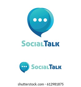 Social Talk Logo Template Design