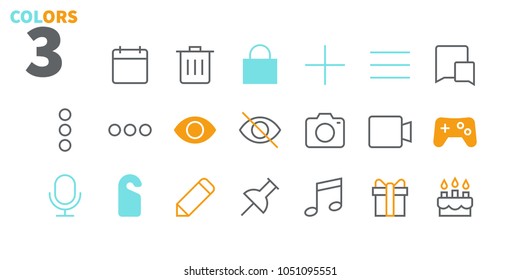 Social UI Pixel Perfect Well-crafted Vector Thin Line Icons 48x48 Ready for 24x24 Grid for Web Graphics and Apps. Simple Minimal Pictogram Part 3-3