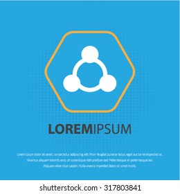 Social vector icon for web and mobile
