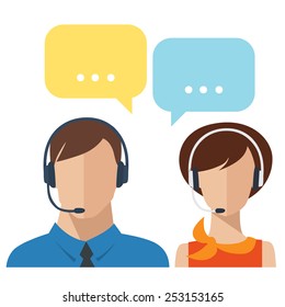 Iconos de vector social con opciones de diálogo
