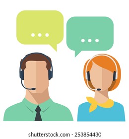 Social vector icons with dialog options