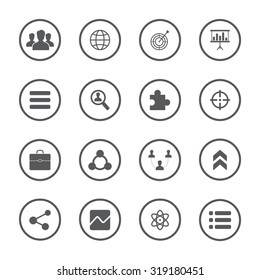 Social vector icons set for web and mobile