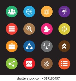 Social vector icons set for web and mobile
