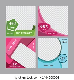 Social web banner vector design