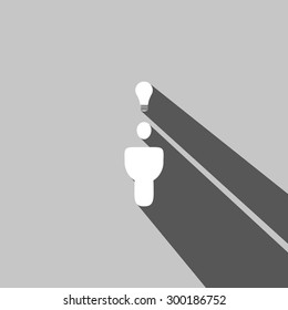 Social web icon on gray  background