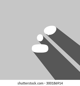 Social web icon on gray  background