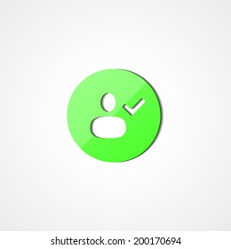 Social web icon on white background