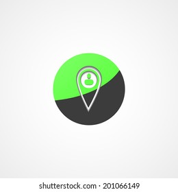 Social web icon on white background