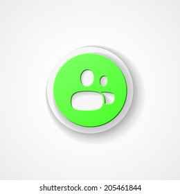 Social web icon on white background