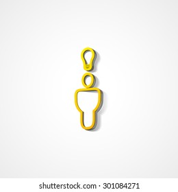 Social web icon on white background