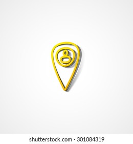 Social web icon on white background