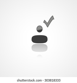 Social web icon on white background