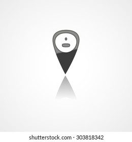 Social web icon on white background