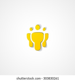 Social web icon on white background