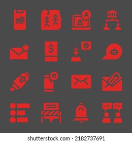 social web icons. Message and Art, Sharing and Chat symbol, vector signs