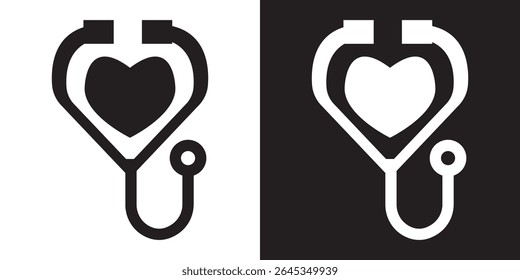 Social welfare black and white icon. vector illustration. EPS 10 AI