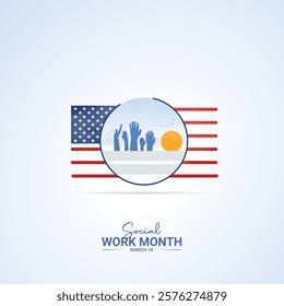 Social Work Month. Social Work Month for social media post design