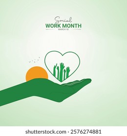 Social Work Month. Social Work Month for social media post design