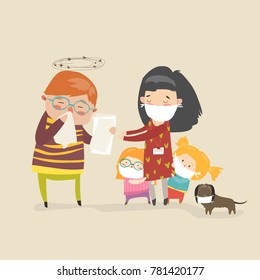 Social worker with kids