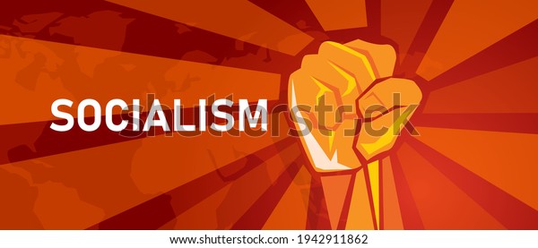 socialism socialist party symbol of left wing strong ideology politics movement spirit campaign