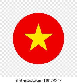 República Socialista de Vietnam símbolo nacional de la bandera oficial de la República de Vietnam vectorial plano redondeado