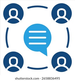 Elemento de icono de socialización para diseño