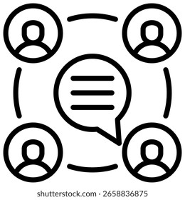Elemento de icono de socialización para diseño