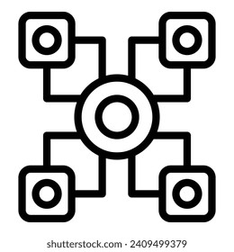 Societal sincerity help icon outline vector. Sensed linear law. Vision balance scale