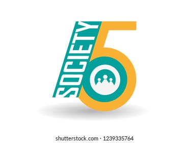 Society 5.0 icon set