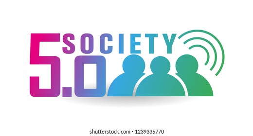 Society 5.0 icon set