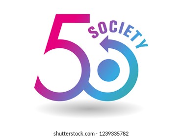 Society 5.0 icon set