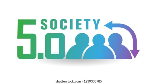 Society 5.0 icon set