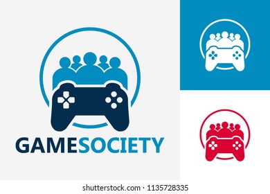 Society Game Logo Template Design Vector, Emblem, Design Concept, Creative Symbol, Icon
