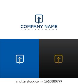 Society logo design template with the initials of modern and contemporary IT letters using EPS 10 illustrations.