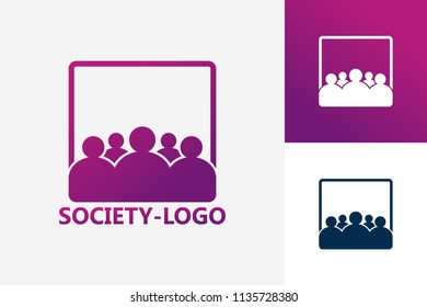 Society Logo Template Design Vector, Emblem, Design Concept, Creative Symbol, Icon