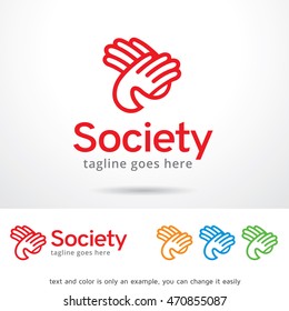 Society Logo Template Design Vector