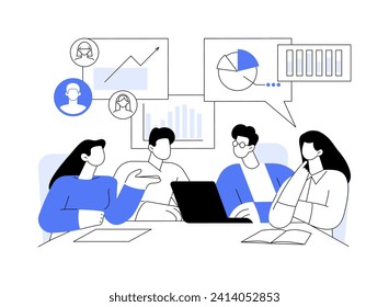 La sociología aisló ilustraciones de vectores de dibujos animados. Grupo de estudiantes de maestría estudian la sociología juntos, la discusión del comportamiento humano, la investigación en la universidad, el proceso educativo de caricatura vectorial.