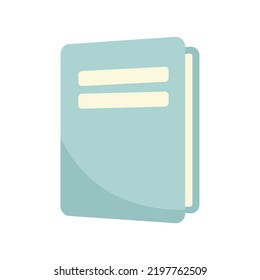 Sociology school book icon. Flat illustration of sociology school book vector icon isolated on white background
