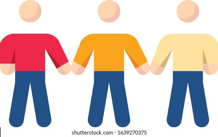 Sociology - Study subject icon set. High quality flat vector illustration for website and mobile application.