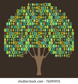 Sociology Tree - people pictogram