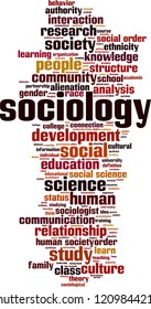 Sociology Word Cloud Concept Vector Illustration Stock Vector (Royalty ...