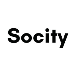 socity text for T-shirt print and other use on white background.