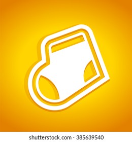 Sock Baby Shower Icon