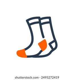 Sock of Basketball Vector Icon