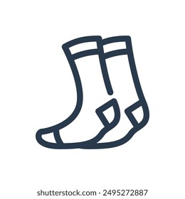 Socke von Basketball Vektorgrafik Icon