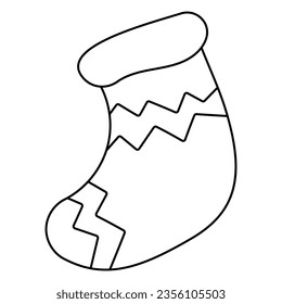 sock christmas gifts fireplace sweets line doodle