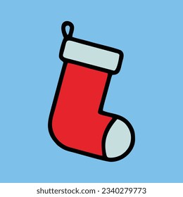 sock Christmas icons editable background free vector